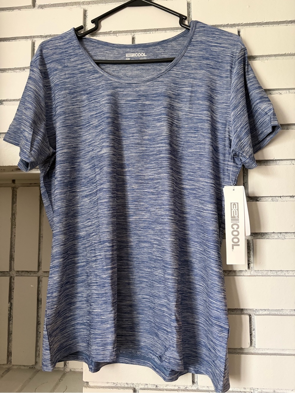 32 Degrees Blue Space-Dye Short Sleeve Tee